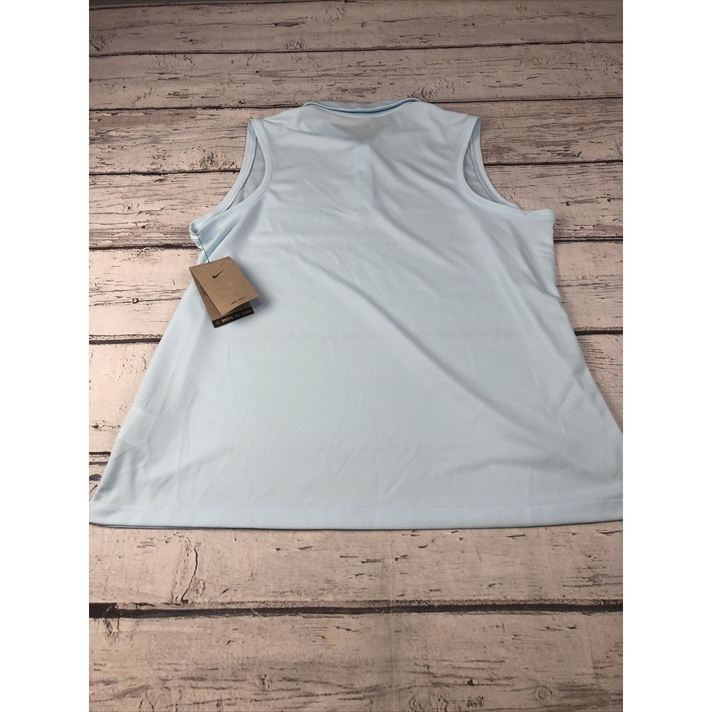 NEW NIKE WOMEN'S DRI FIT MOVE TO ZERO SLEEVELESS GOLF POLO XL NWT - Picture 11 of 11